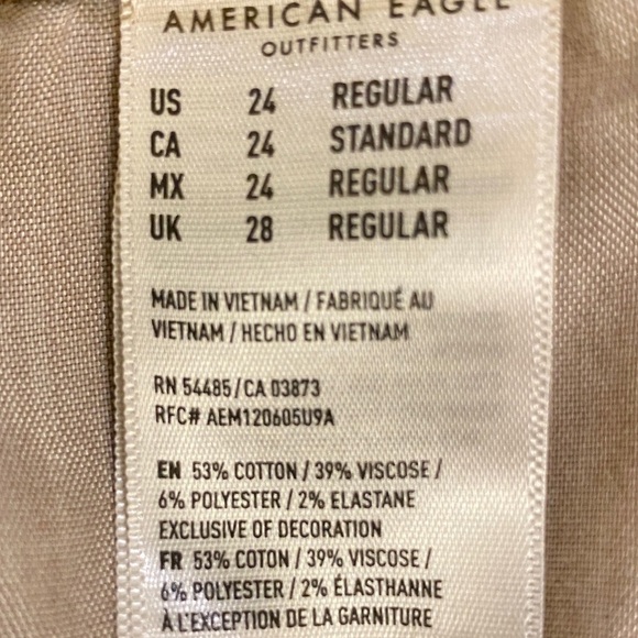 American Eagle Super High Rise Jeggings, Curvy Stretch Leopard Cheetah Plus 24 - Picture 10 of 12